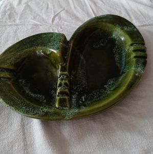 Vintage Wade Of California Avocado Green Large Ashtray